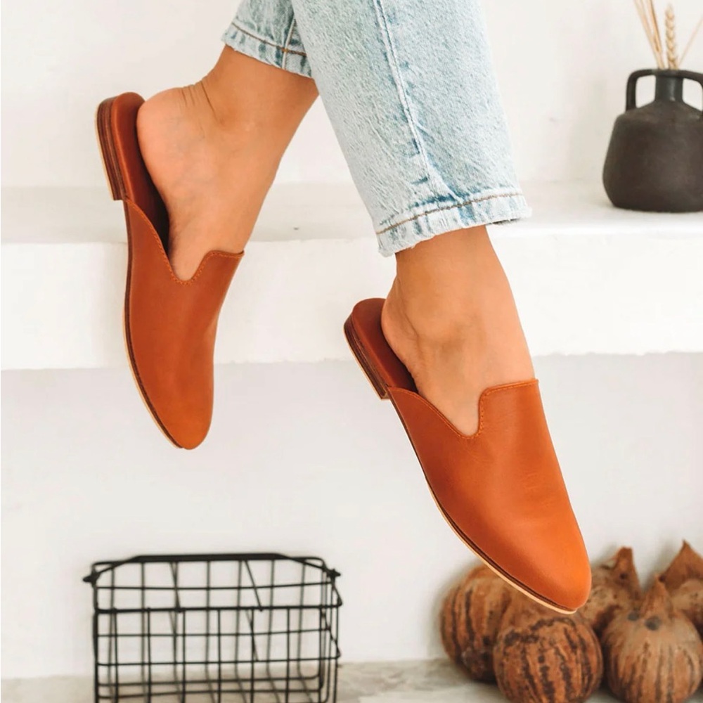 Liberté The Modern Mule - Cognac sz 8 loafers